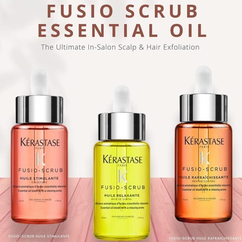Kerastase Fusio Scrub Oil - Ginger - Sandal wood - Peppermint