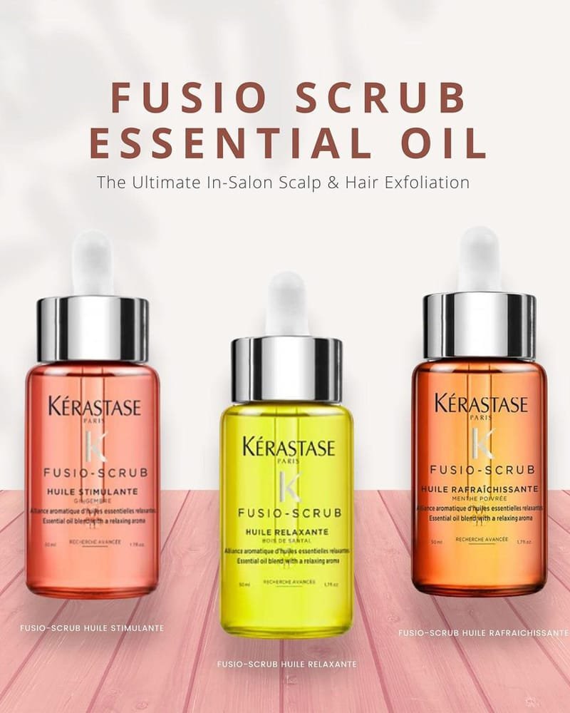 Kerastase Fusio Scrub Oil - Ginger - Sandal wood - Peppermint