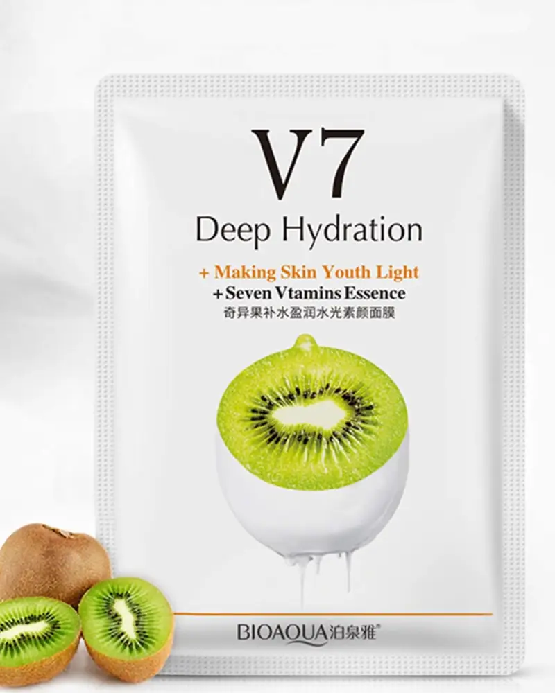 Bioaqua V7 Deep Hydration Kiwi Essence Facial Mask