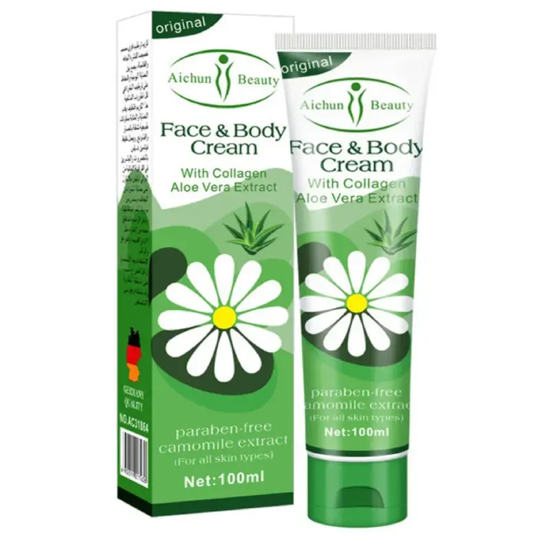 Aichun Beauty Collagen Aloe Vera Extract Face And Body Cream
