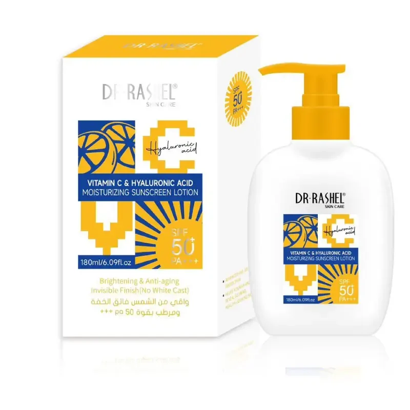 DR RASHEL Vitamin C Hyaluronic Acid Sunscreen Lotion SPF 50 180ml