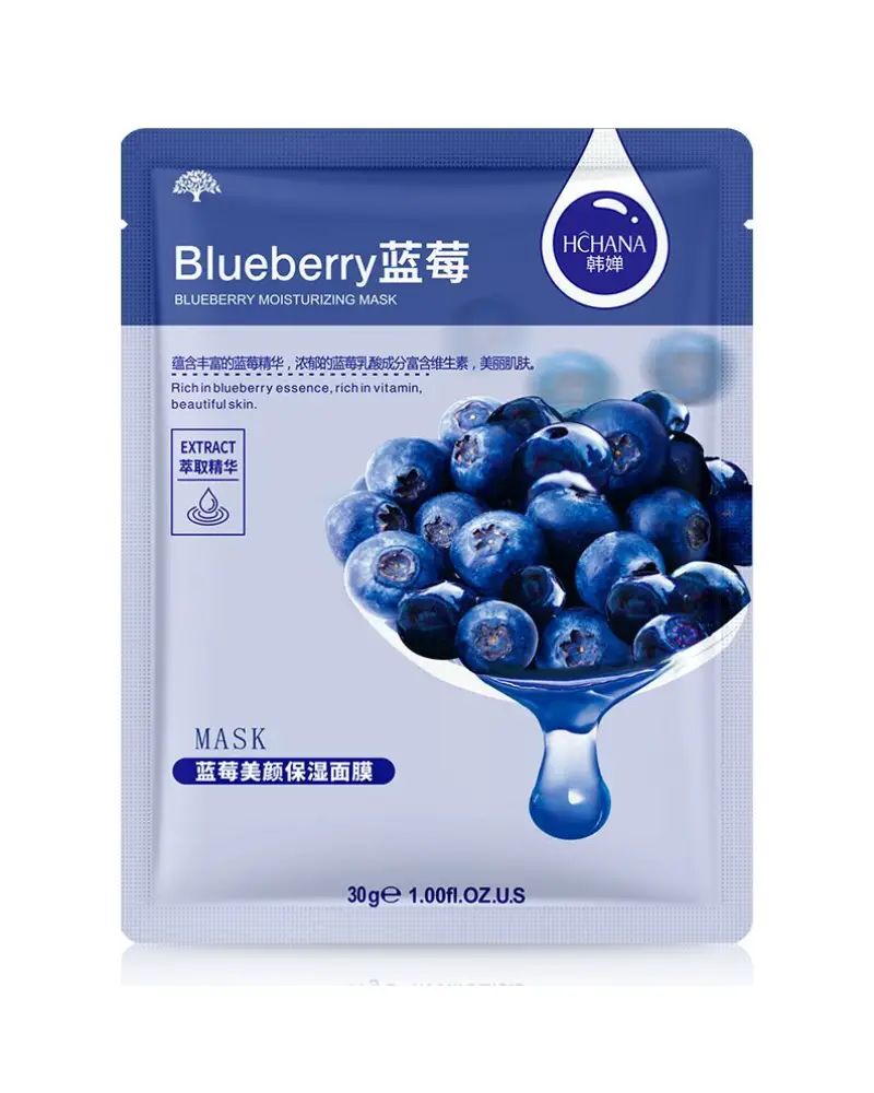 Hchana Blueberry Moisturizing Sheet Mask