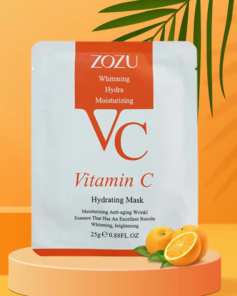 ZOZU Vitamin C Whitening Hydra Moisturizing Face Sheet Mask 25gm