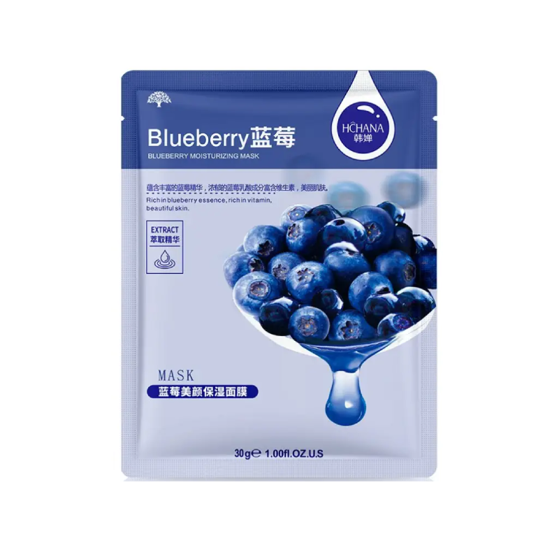 Hchana Blueberry Moisturizing Sheet Mask