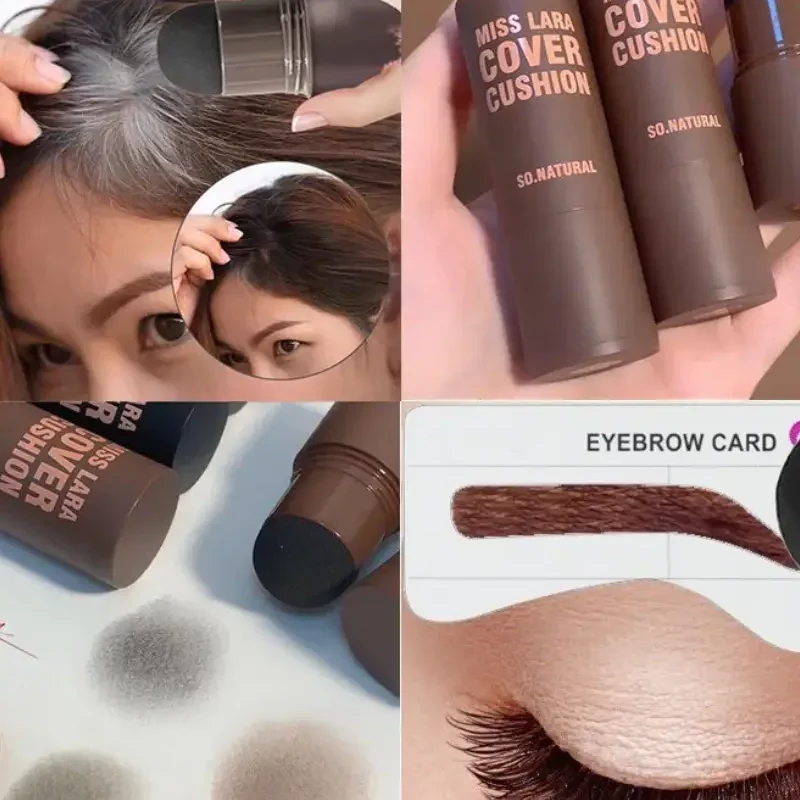 Miss Lara Hair Stamp For Eyebrows And Hairline With Cover Cushion & Eyebrow Stamp Shaping Kit
