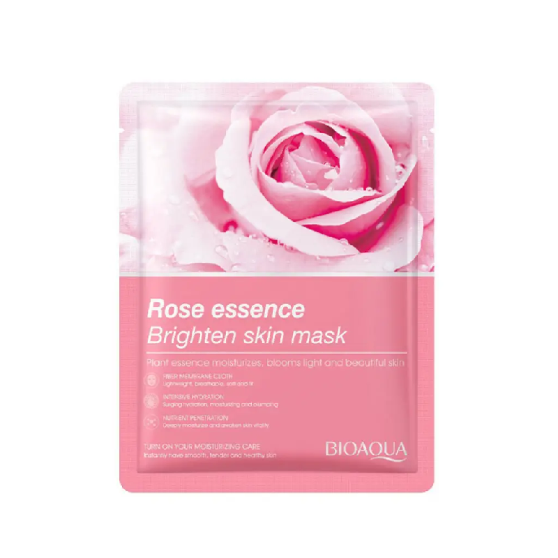 New Project (40) BIOAQUA Rose Essence Brighten Skin Mask