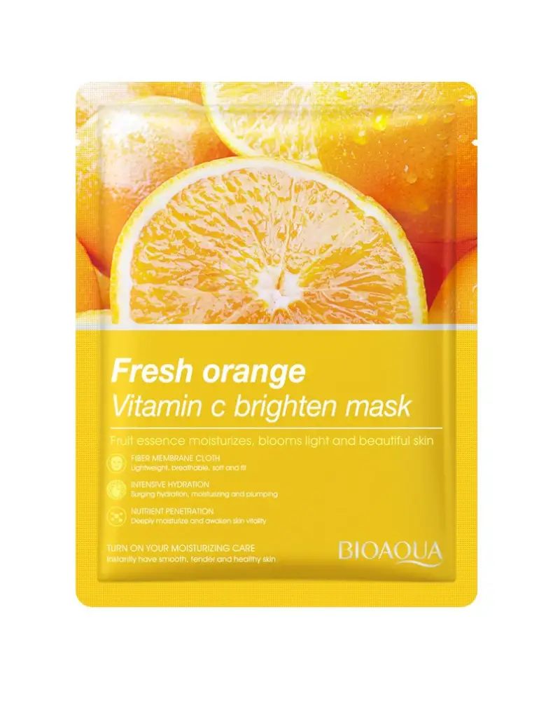 BIOAQUA Fresh Orange Vitamin C Brighten Face Sheet Mask