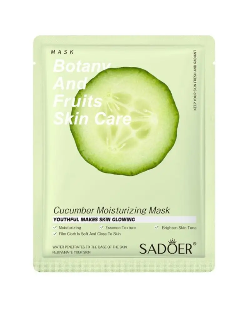 Sadoer Botany And Fruits Cucumber Moisturizing Face Sheet Mask