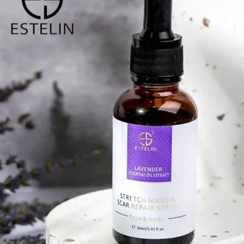 Estelin Lavender Essential Oil Extract Stretch Mark Serum Face And Body