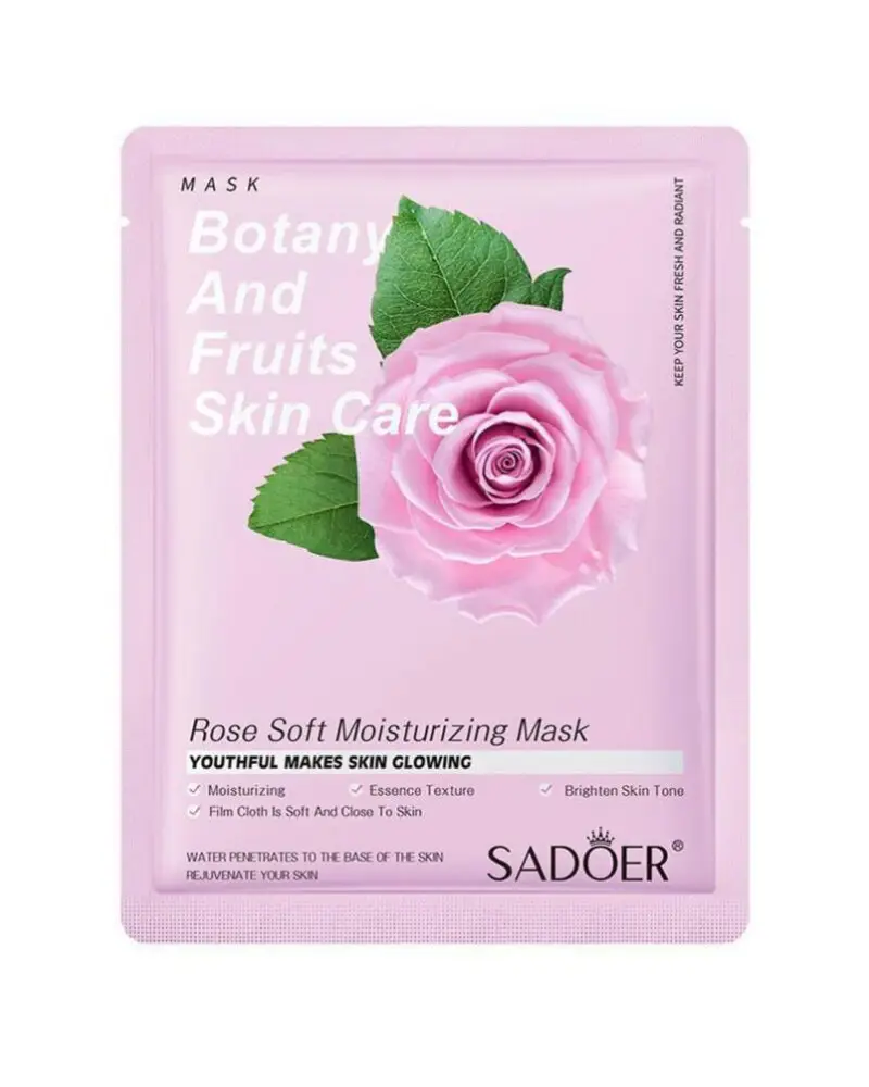 Sadoer Botany And Fruits Rose Moisturizing Face Sheet Mask