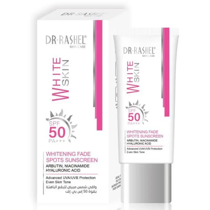 Dr Rashel Whitening Sunscreen Fade Spots SPF 50 PA+++ 50G