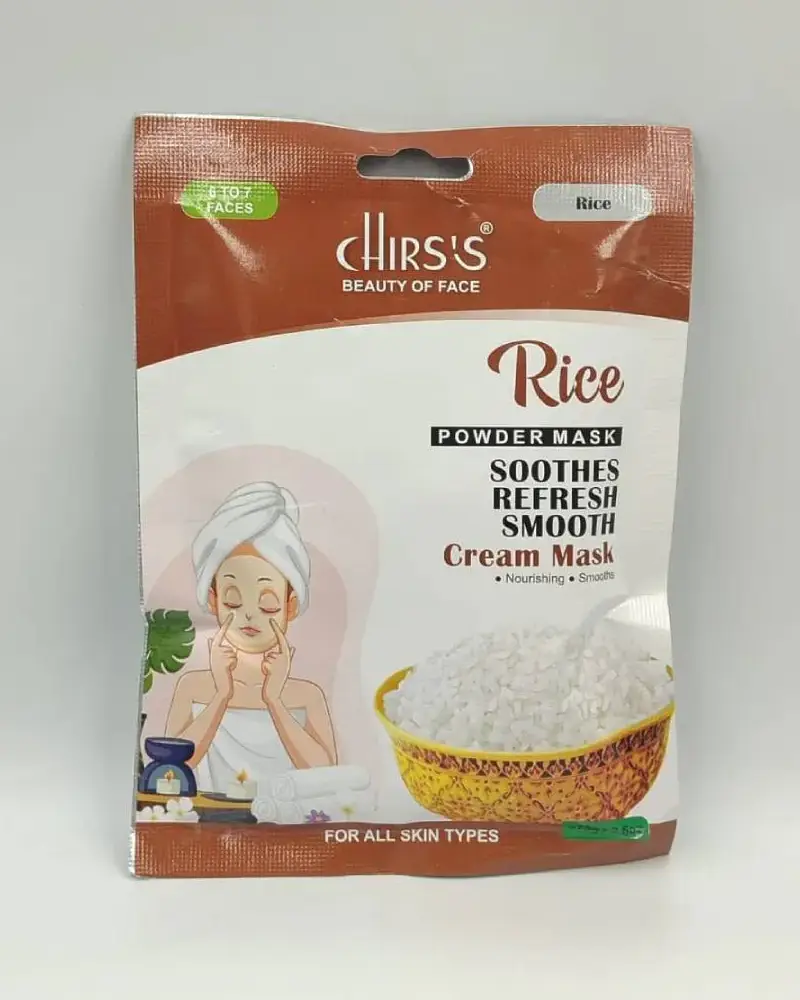 Chirs's Rice Powder Mask Soothes Refresh Smooth Cream Mask