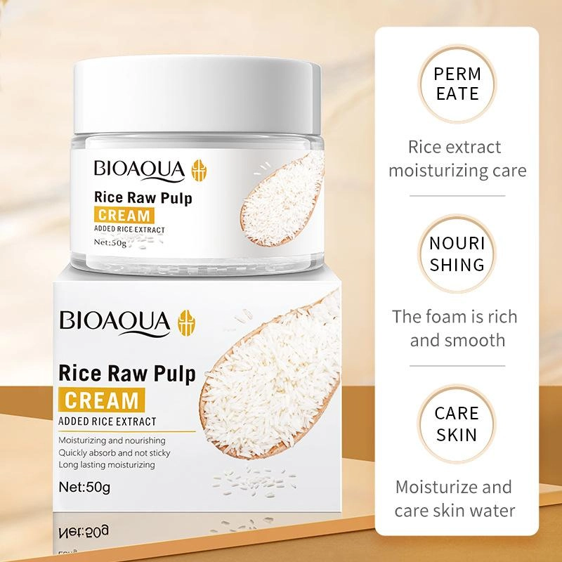 Bioaqua Rice Raw Pulp Cream – 50g Bioaqua Rice Raw Pulp Cream – 50g