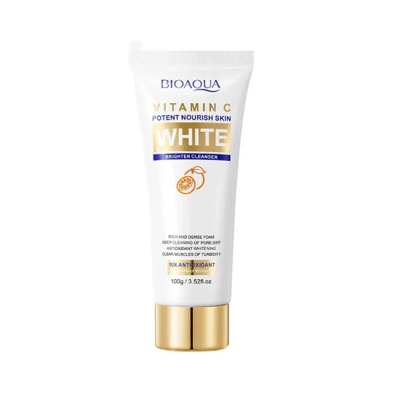 Bioaqua Vitamin C White Cleanser Brighten Oil Control Deep Cleansing - 100g