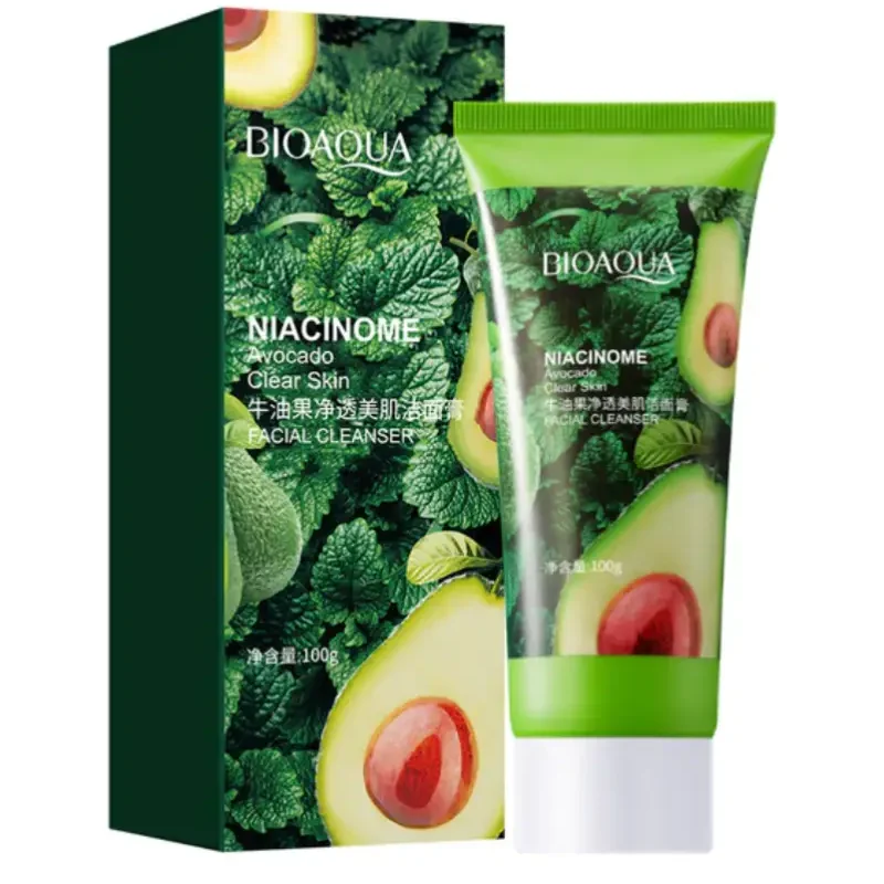 Bioaqua Niacinome Avocado Facial Cleanser Elasticity Moisturizing