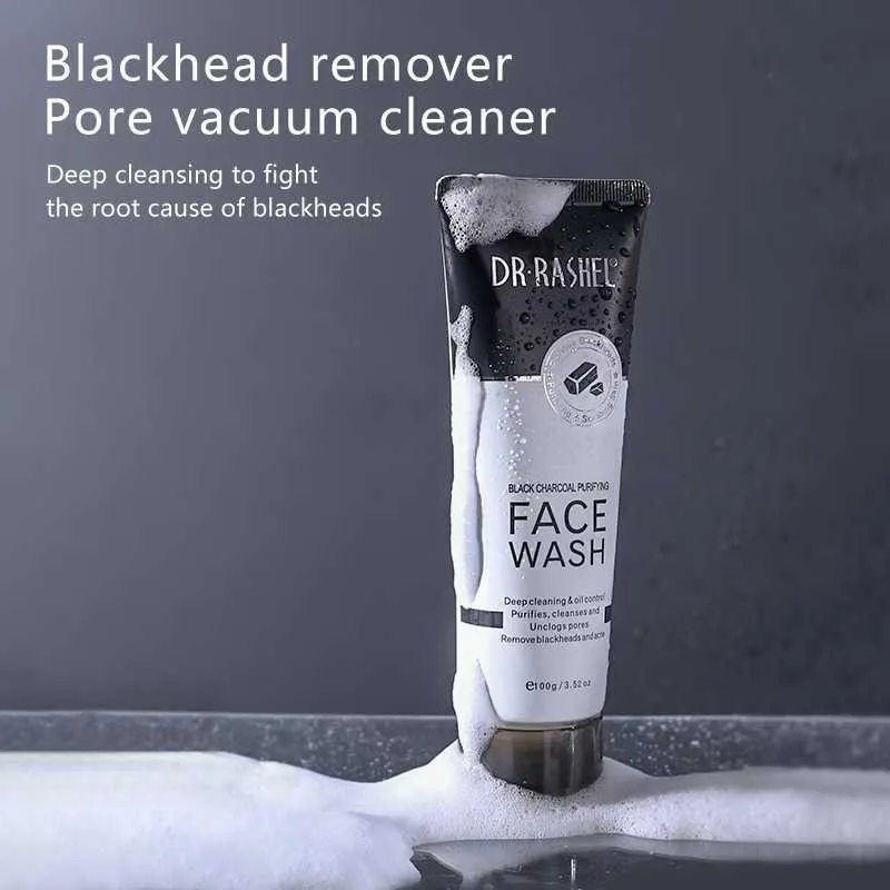 Dr Rashel Black Charcoal Purifying Face Wash - 100g Dr Rashel Black Charcoal Purifying Face Wash - 100g
